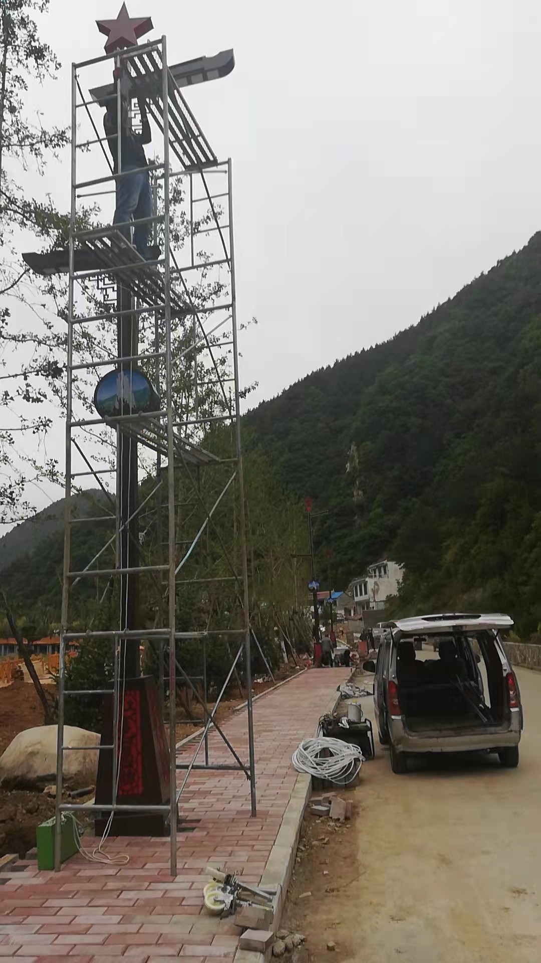 蓝田葛牌镇红色革命教育基地景观灯项目